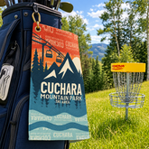 Cuchara Mountain Park golf towel, Peak Precision golf towel, Cuchara Mountain Park disc golf towel, Cuchara mountain peak golf towel, Cuchara Mountain Park sports towel, Disc golf bag towel with ring, Microfiber disc drying towel, Mountain themed disc golf towel, Ultra-absorbent disc golf towel, High altitude disc golf towel, Microfiber golf towel 16x24, Quick dry microfiber golf towel with grommet, Gold grommet golf towel with hanging ring, Club cleaning microfiber towel, Tour performance golf bag towel