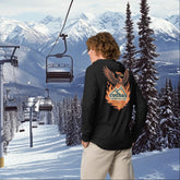 Chair 4 Rises long sleeve hoodie, From the Ashes Chair 4 apparel, Cuchara Mountain Park long sleeve, Colorado ski apparel, lightweight ski hoodie, snowboard long sleeve hoodie, Cuchara Colorado clothing, ski resort merchandise Colorado, alpine lifestyle apparel, mountain layering shirt, Colorado outdoor apparel, skier lifestyle clothing, snowboarder apparel Colorado, Sangre de Cristo Mountains gear, CMP merchandise, ski town clothing, winter layering top, breathable mountain apparel, ski community apparel,