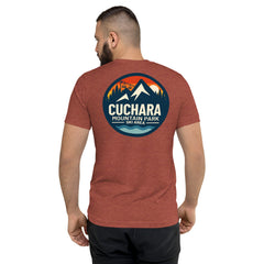 alpine t-shirt, lightweight outdoor t-shirt, tri-blend adventure shirt, hiking t-shirt, mountain lifestyle apparel, breathable performance tee, outdoor lifestyle clothing, ski and snowboard lifestyle shirt, lightweight summer hiking shirt, adventure travel clothing, soft vintage fit t-shirt, eco-conscious on-demand apparel