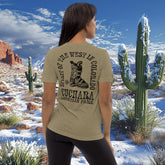 Colorado ski apparel, Western style long sleeve, Cuchara Mountain Park gear, tri-blend cotton shirt, tri-blend mountain wear, alpine lifestyle clothing, Rocky Mountain souvenirs, unisex outdoor shirts, pre-shrunk trail clothing, apres-ski fashion, vintage wash western tee, Colorado souvenir apparel, rugged mountain clothing, high-country streetwear, sustainable on-demand gear