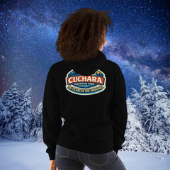 Cuchara Mountain Park, 25 years in the making, affordable Colorado skiing and snowboarding, Cuchara Mountain Park hoodie, Southern Colorado ski resorts, affordable snowboarding Colorado, Sangre de Cristo Mountains, Cuchara Colorado, family friendly skiing Colorado, mountain lifestyle apparel, cozy mountain hoodie, outdoor adventure gear, Lift 4 Cuchara, Colorado backcountry skiing, adventure hoodies, Colorado mountain parks, affordable winter sports