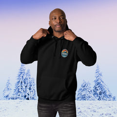 Cuchara Mountain Park hoodie, Cuchara Mountain Park logo apparel, Cuchara Mountain Park sweatshirt, Colorado ski resort hoodie, softest hoodie ever, ring-spun cotton polyester blend hoodie, high-altitude hoodie, Colorado mountain apparel, rugged adventure gear, Colorado ski area clothing, winter escape clothing, Colorado hiking hoodie, high-altitude clothing, former Cuchara Mountain Park ski area, Sangre de Cristo Mountains, Southern Colorado, best hoodie for cold weather, warm ski trip hoodie