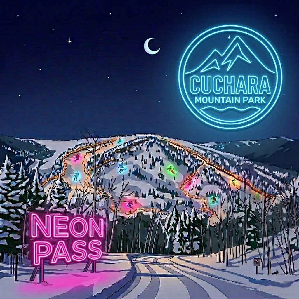 night skiing, Cuchara Mountain Park, night skiing Colorado, neon skiing, Cuchara ski resort, night ski sessions, electric peaks, winter night activities, ski under the stars, Colorado ski resorts, night time snowboarding, Cuchara outdoor recreation, mountain night life, family night skiing, Colorado winter sports