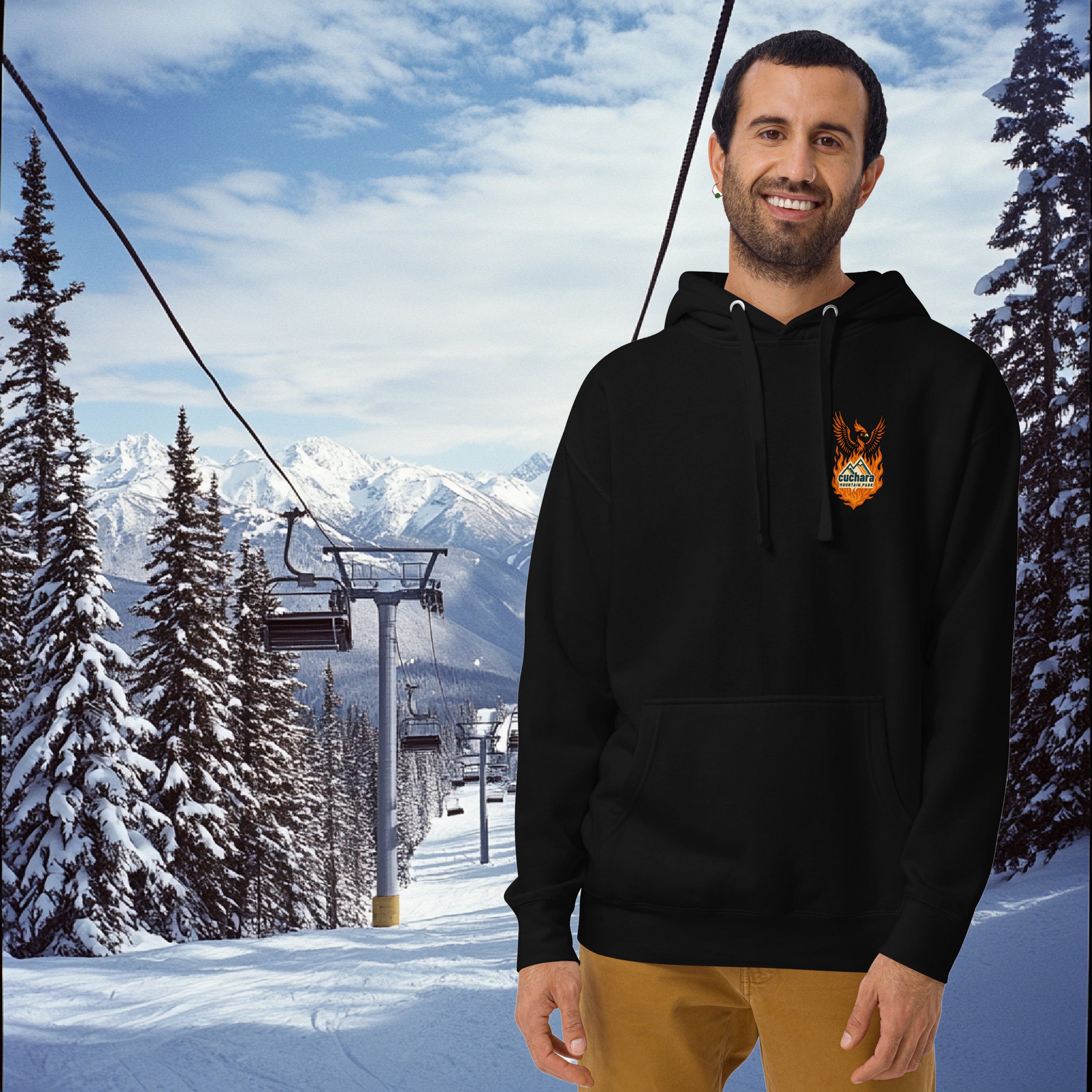 Cuchara Mountain Park hoodie, Chair 4 Reborn hoodie, From the Ashes Chair 4 Rises, Cuchara Colorado apparel, ski resort hoodie Colorado, snowboard hoodie Colorado, ski lift Chair 4 merchandise, phoenix mountain hoodie, mountain revival apparel, ski community clothing, skier hoodie, snowboarder hoodie, Colorado ski apparel, Sangre de Cristo Mountains clothing, winter mountain hoodie, alpine lifestyle apparel, ski town hoodie, limited edition ski hoodie, CMP merchandise, Cuchara ski gear, mountain spirit clot