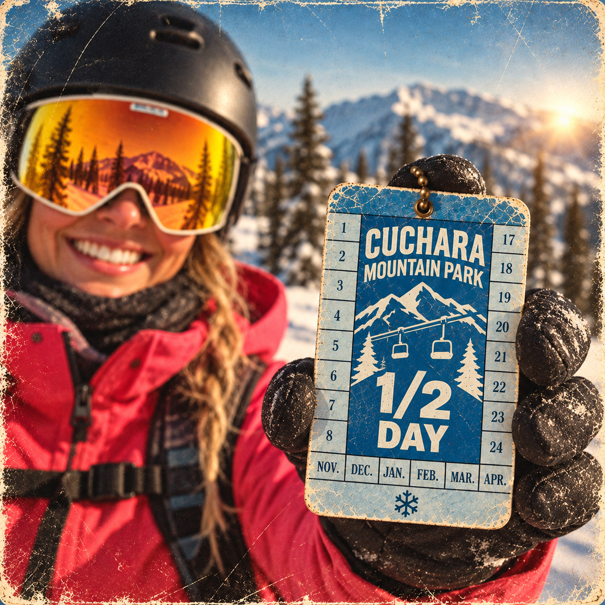 half-day lift ticket, Cuchara Mountain Park lift ticket, Southern Colorado skiing, affordable lift pass, afternoon ski pass, family friendly ski resort, Cuchara ski passes, discount ski tickets, Colorado ski passes, Cuchara Mountain Park passes