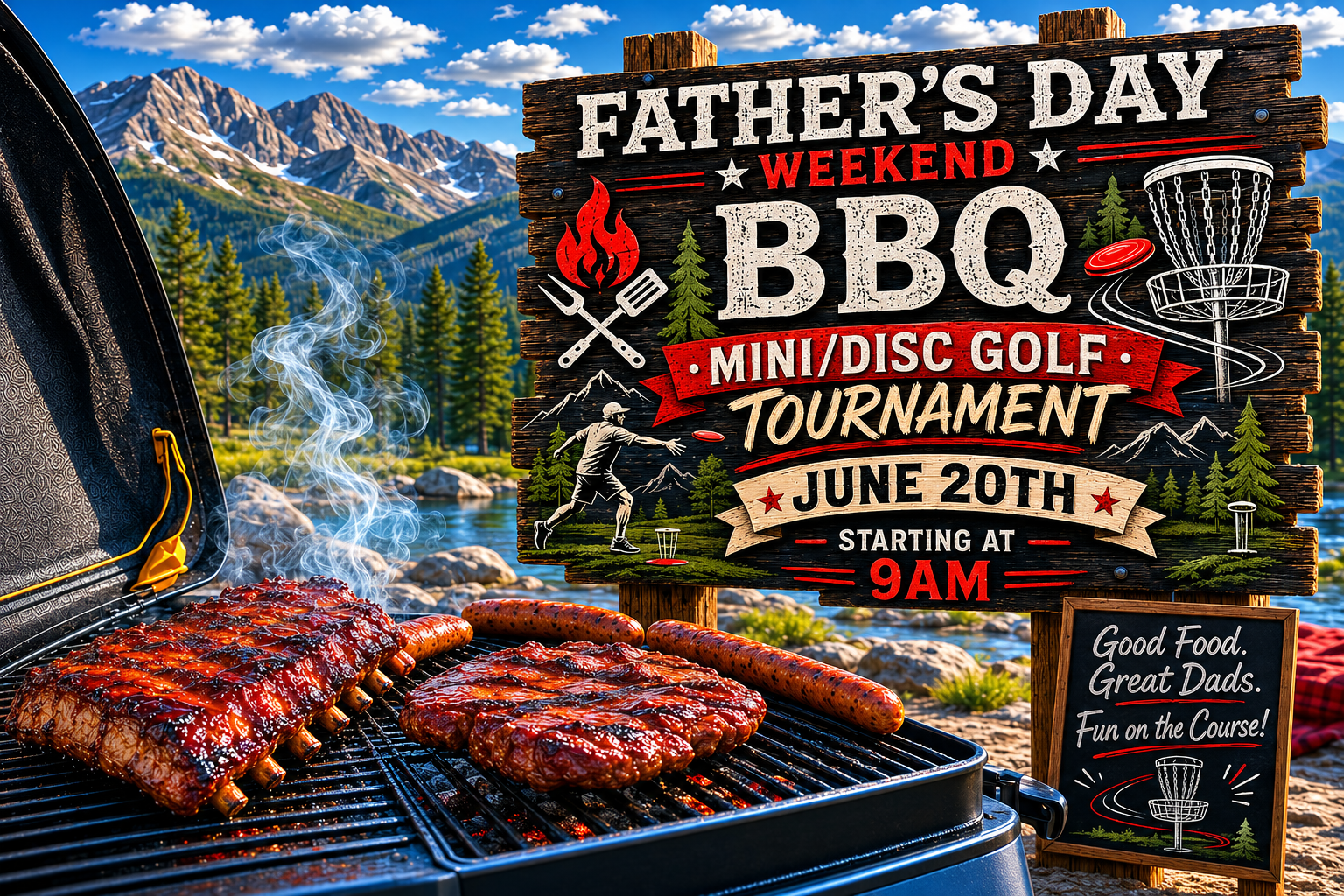 Father’s Day BBQ, Cuchara Mountain Park, Colorado mountain BBQ, Father’s Day Weekend event, outdoor BBQ event Colorado, Cuchara Colorado events, mountain park barbecue, family-friendly BBQ, summer events in Colorado, BBQ in the mountains, Father’s Day celebration Colorado, ribs and steak BBQ, Colorado outdoor events, scenic BBQ experience, Cuchara events June 20th