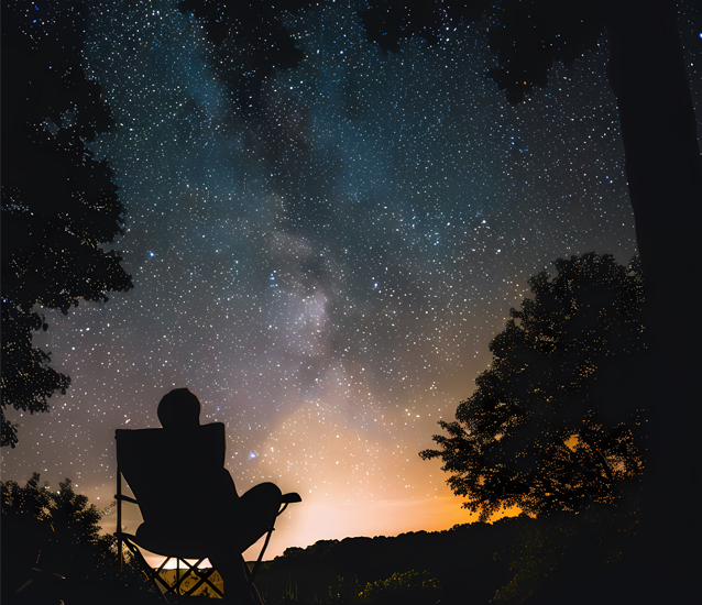 Milky Way visible over Cuchara Mountain Park mountains, showcasing a premium Colorado dark sky stargazing experience.   Cuchara Mountain Park stargazing, Colorado dark sky views, Milky Way over mountains, stars galaxy night sky, Cuchara Colorado astronomy, Southern Colorado dark skies, stargazing family park night, high-elevation mountain stargazing