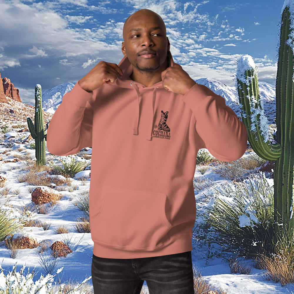 Colorado ski apparel, Western style hoodie, Cuchara Mountain Park gear, high-country hoodie, apres-ski lounge wear, mountain lifestyle clothing, Rocky Mountain sweatshirt, cozy ski hoodie, rugged outdoor apparel, unisex mountain gear, soft Colorado hoodie, vintage western sweatshirt.