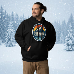 Cuchara Mountain Park hoodie, Cuchara Mountain Park logo apparel, Cuchara Mountain Park sweatshirt, Colorado ski resort hoodie, softest hoodie ever, ring-spun cotton polyester blend hoodie, high-altitude hoodie, Colorado mountain apparel, rugged adventure gear, Colorado ski area clothing, winter escape clothing, Colorado hiking hoodie, high-altitude clothing, former Cuchara Mountain Park ski area, Sangre de Cristo Mountains, Southern Colorado, best hoodie for cold weather, warm ski trip hoodie