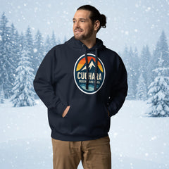 Cuchara Mountain Park hoodie, Cuchara Mountain Park logo apparel, Cuchara Mountain Park sweatshirt, Colorado ski resort hoodie, softest hoodie ever, ring-spun cotton polyester blend hoodie, high-altitude hoodie, Colorado mountain apparel, rugged adventure gear, Colorado ski area clothing, winter escape clothing, Colorado hiking hoodie, high-altitude clothing, former Cuchara Mountain Park ski area, Sangre de Cristo Mountains, Southern Colorado, best hoodie for cold weather, warm ski trip hoodie