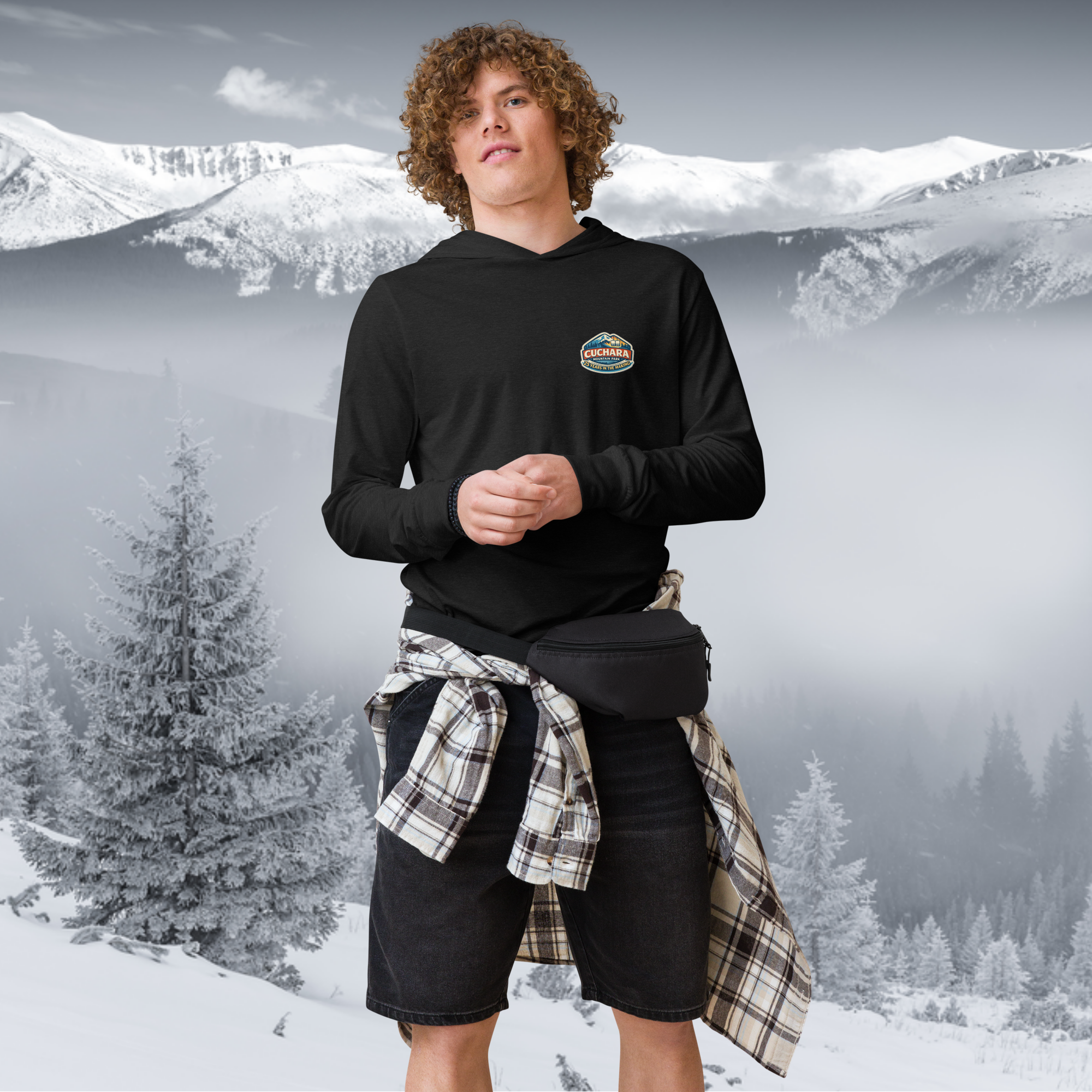 Cuchara Mountain Park, 25 years in the making, affordable Colorado skiing and snowboarding, garment-dyed mountain shirt, heavyweight unisex tee, pre-shrunk cotton shirts, vintage Colorado apparel, Sangre de Cristo Mountains gear, durable outdoor clothing, Cuchara Colorado souvenirs, lived-in style tee, Colorado ski culture, mountain town fashion, heavyweight garment-dye, Cuchara comeback gear, affordable winter sports apparel