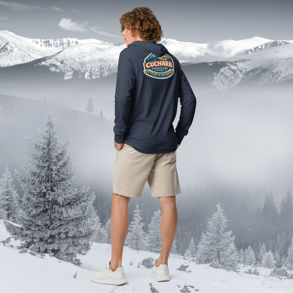 Cuchara Mountain Park, 25 years in the making, affordable Colorado skiing and snowboarding, garment-dyed mountain shirt, heavyweight unisex tee, pre-shrunk cotton shirts, vintage Colorado apparel, Sangre de Cristo Mountains gear, durable outdoor clothing, Cuchara Colorado souvenirs, lived-in style tee, Colorado ski culture, mountain town fashion, heavyweight garment-dye, Cuchara comeback gear, affordable winter sports apparel