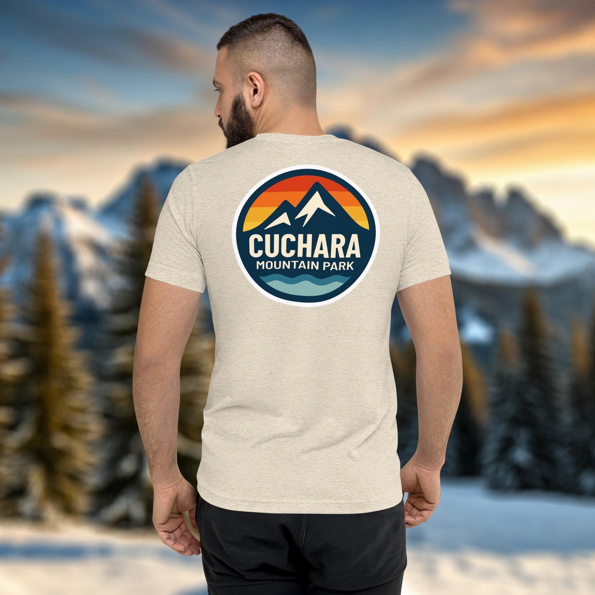 alpine t-shirt, lightweight outdoor t-shirt, tri-blend adventure shirt, hiking t-shirt, mountain lifestyle apparel, breathable performance tee, outdoor lifestyle clothing, ski and snowboard lifestyle shirt, lightweight summer hiking shirt, adventure travel clothing, soft vintage fit t-shirt, eco-conscious on-demand apparel