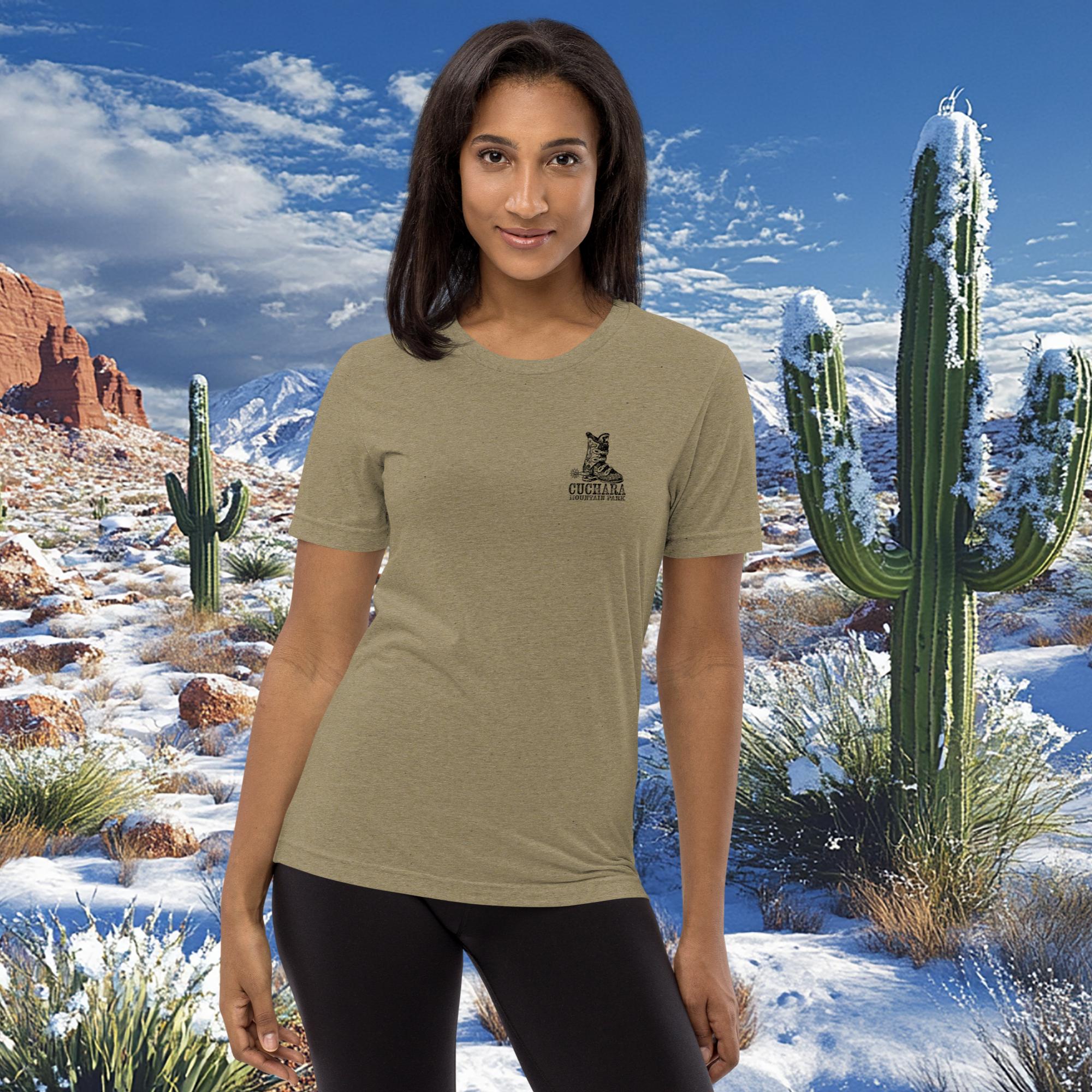 Colorado ski apparel, Western style long sleeve, Cuchara Mountain Park gear, tri-blend cotton shirt, tri-blend mountain wear, alpine lifestyle clothing, Rocky Mountain souvenirs, unisex outdoor shirts, pre-shrunk trail clothing, apres-ski fashion, vintage wash western tee, Colorado souvenir apparel, rugged mountain clothing, high-country streetwear, sustainable on-demand gear