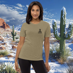 Colorado ski apparel, Western style long sleeve, Cuchara Mountain Park gear, tri-blend cotton shirt, tri-blend mountain wear, alpine lifestyle clothing, Rocky Mountain souvenirs, unisex outdoor shirts, pre-shrunk trail clothing, apres-ski fashion, vintage wash western tee, Colorado souvenir apparel, rugged mountain clothing, high-country streetwear, sustainable on-demand gear