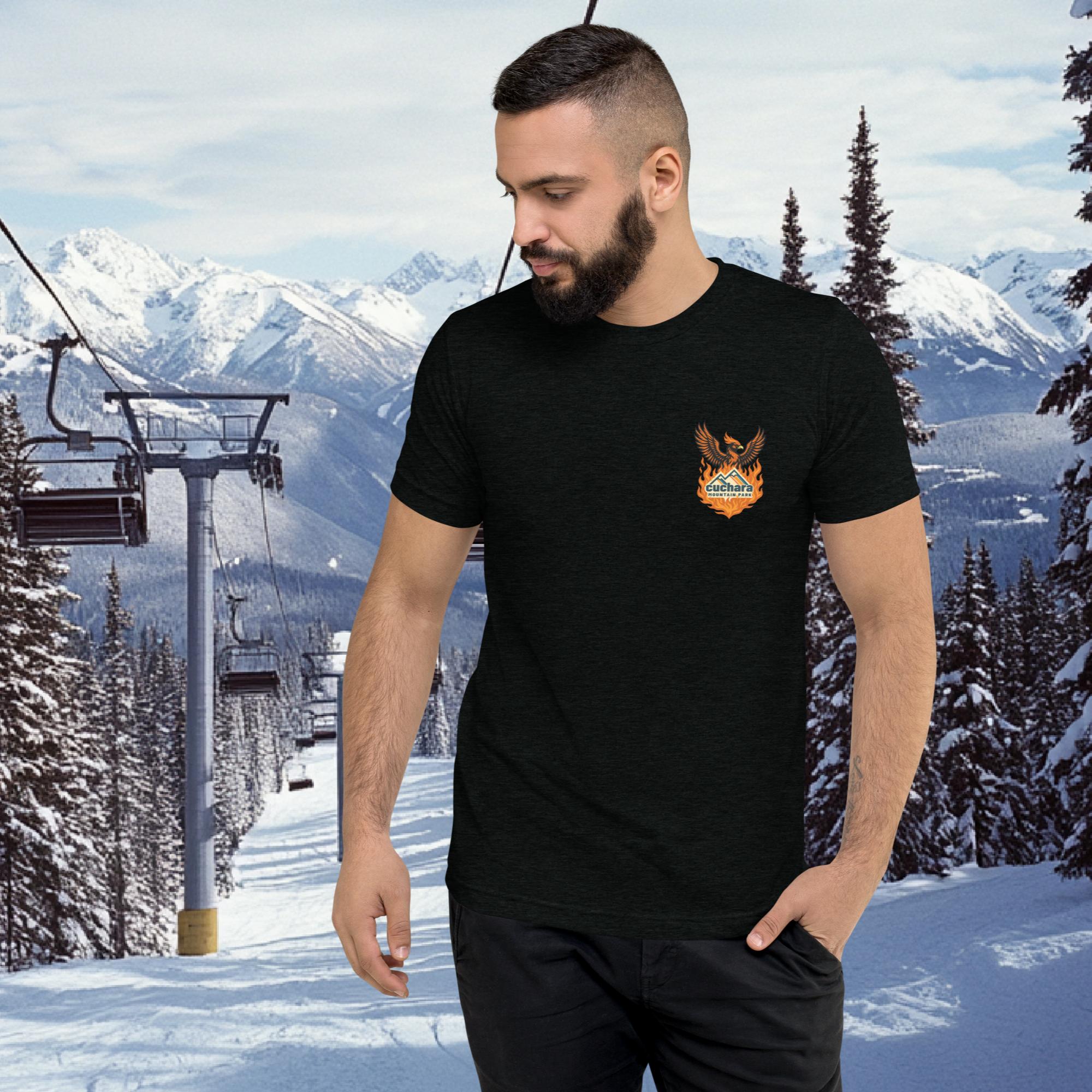 tri-blend t-shirt, vintage fit tee, soft lightweight shirt, durable casual tee, everyday wear t-shirt, pre-shrunk t-shirt, sustainable apparel, made-to-order clothing, resilient clothing, mountain lifestyle shirt, Chair 4 tee, comeback t-shirt, community-inspired apparel, premium soft tee, long-lasting t-shirt, unisex tri-blend shirt, eco-friendly fashion, limited edition tee, vintage-inspired t-shirt, versatile casual wear